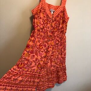 Knox Rose Floral Coral Dress